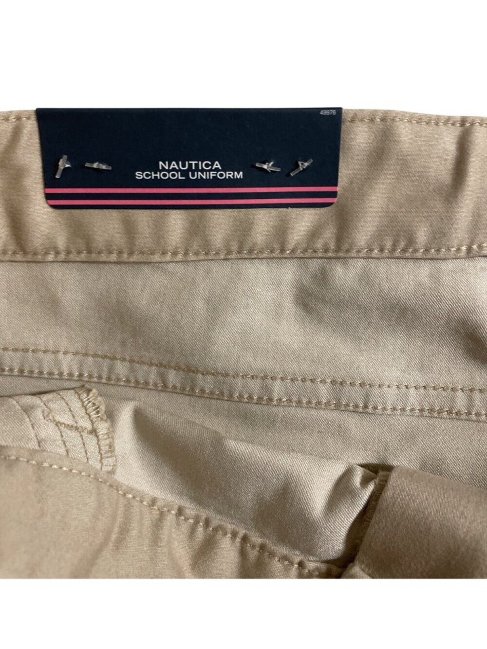 Nautica School Uniform Stretch Bermuda Khaki Shorts Girls Size 15 - Picture 9 of 12